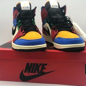 SOLD- Blue The Great x Air Jordan 1 Mid 'Fearless'